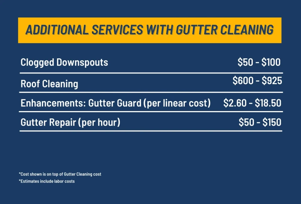Additional Services with Gutter Cleaning